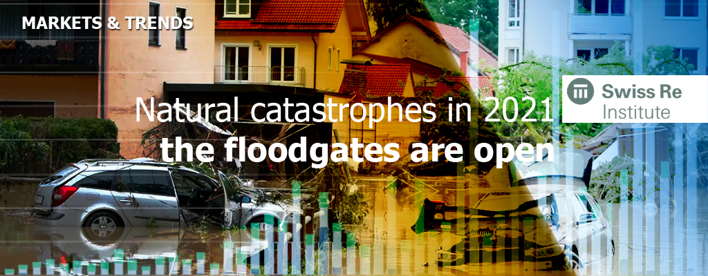 Swiss Re's sigma report: insured losses accounted for 41% of total losses caused by natural catastrophes in 2021